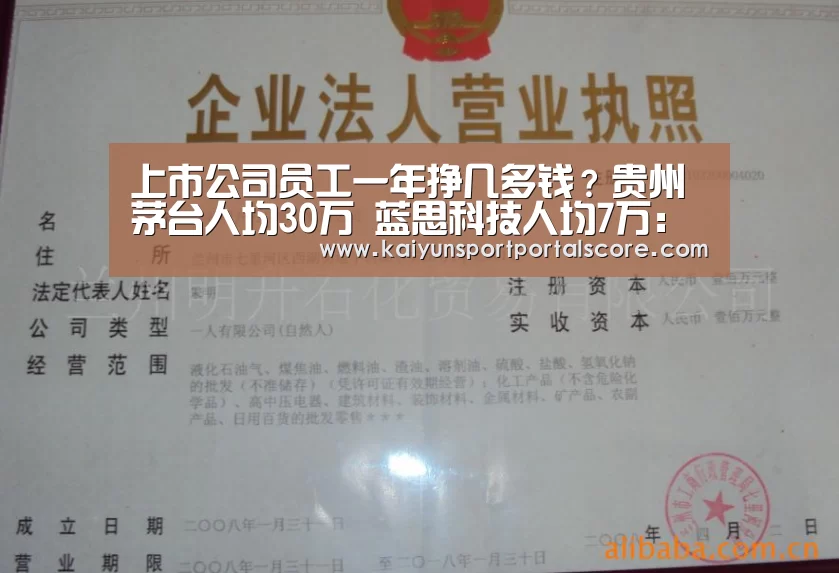上市公司员工一年挣几多钱?贵州茅台人均30万 蓝思科技人均7万:开云体育官方(图2) 开云体育官方